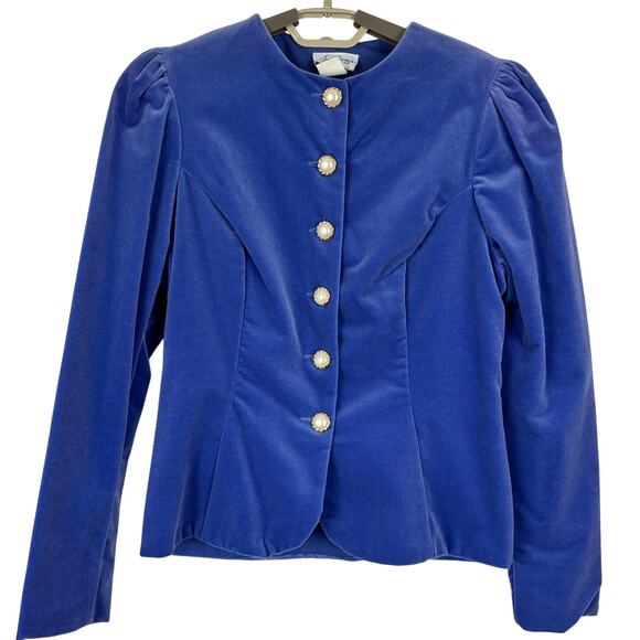 Jan Briggs Jackets & Blazers - Vintage Jan Briggs 80s Jacket NEW Deadstock Regal Renaissance US 6 Periwinkle